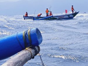 Laka laut terjadi di Perairan sumur Banten, satu orang dalam pencarian.