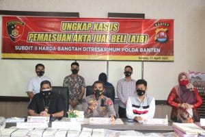 Ditreskrimum Polda Banten Tangkap Tersangka Pembuat AJB Palsu