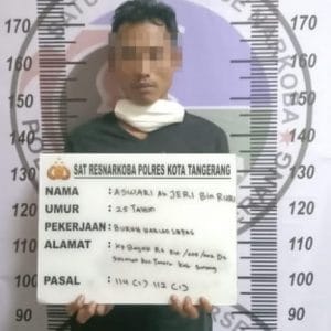 Sikat habis, Satresnarkoba Polresta Tangerang Ciduk 2 Pengedar Sabu.