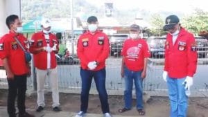 Positif! Ormas PBB Cilegon lakukan kegiatan Pembagian Masker di 4 Titik lokasi.