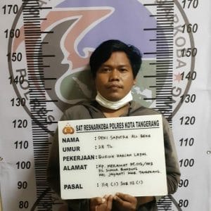 Miliki Sabu, Beke Dibekuk Satresnarkoba Polresta Tangerang