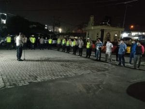 Jajaran Polsek Pulomerak Adakan Apel Malam,ini Pesan Kapolsek