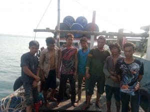 Sebelas orang Pencurian Cagar budaya diamankan Kapal Kenari Korpolairud baharkam Mabes polri.