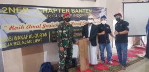 Komunitas Id42ner Chapter Banten dan Grup 1 Kopassus Gelar Baksos di Ponpes Baitul Quran.