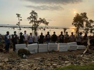 90 ribu lobster dilepasliarkan diPengelolaan Sumber daya Pesisir dan Laut Serang.
