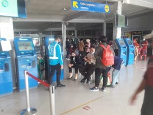 Tiga Kali tiup nafas biaya 40 ribu, sistem genose dikeluhkan penumpang Pelabuhan Merak.
