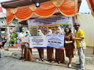 Puskesmas pulomerak dan tim STBM kecamatan gandeng perusahaan sekitar, salah satunya ASDP Merak