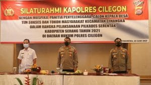 Jelang Pilkades, Kapolres Cilegon Polda Banten Silaturahmi dengan Penyelenggara Pilkades