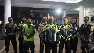 Polres Cilegon Polda Banten bersama Forkopimda Kota Cilegon Cek Penerapan PPKM Darurat.