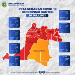 Kota Cilegon Status Zona Merah penyebaran covid-19