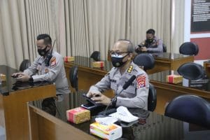 Wakapolda Banten Ikuti Rapat Internal yang Dipimpin Wakapolri, Bahas Manajemen Vaksinasi