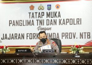 Kapolri Ingatkan Penurunan Level di NTB Harus Diimbangi Prokes yang Ketat