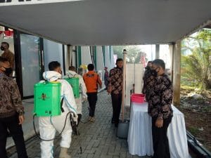 Ditpamobvit Polda Banten Lakukan Pengamanan VVIP Kunjungan Wakil Presiden RI Ke Banten