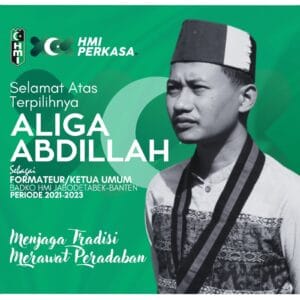 Terpilih secara aklamasi Aliga Abdillah Nahkodai Badko HMI Jabodetabek – Banten Periode 2021-2023.