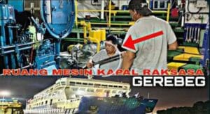 Youtuber gerebek ruang mesin Kapal KMP Wira Berlian Pelabuhan Merak,ABK Tampak tidak gunakan K3.