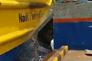 Waduh!!! Habis Jembatan Penyeberangan Jebol Giliran Fender Dermaga VI Eksekutif Merak Patah