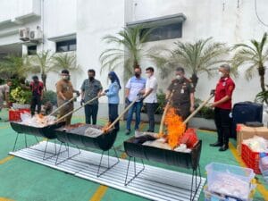 Kejaksaan Negeri Tangerang Musnahkan Berbagai Barang Bukti Obat Terlarang