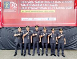 Peringati Hari Pengayoman Ke-79, Jajaran Lapas Cilegon Ikuti Ziarah Dan Tabur Bunga TMP Taruna Tangerang