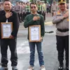 Puluhan Wartawan Aktif Sukseskan Mudik Lebaran dan Wisata Dapat Penghargaan Dari Kapolres Cilegon.