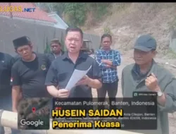 Husen Saidan Dengan Tegas Meminta “S’ Segera Membongkar Pagar di Lokasi Tanah Milik “Y”