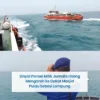 Ada Titik Terang, Sinyal Terakhir Opsel Wartawan di Kawasan Pulau Sebesi, Lampung.