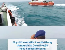 Ada Titik Terang, Sinyal Terakhir Opsel Wartawan di Kawasan Pulau Sebesi, Lampung.