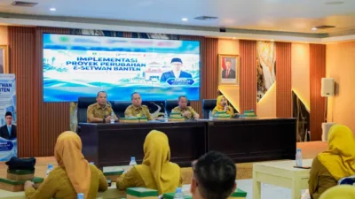 Sekretaris DPRD Banten Luncurkan Aplikasi E-Setwan, Intergasikan Seluruh Layanan Digital Jadi Satu Platform